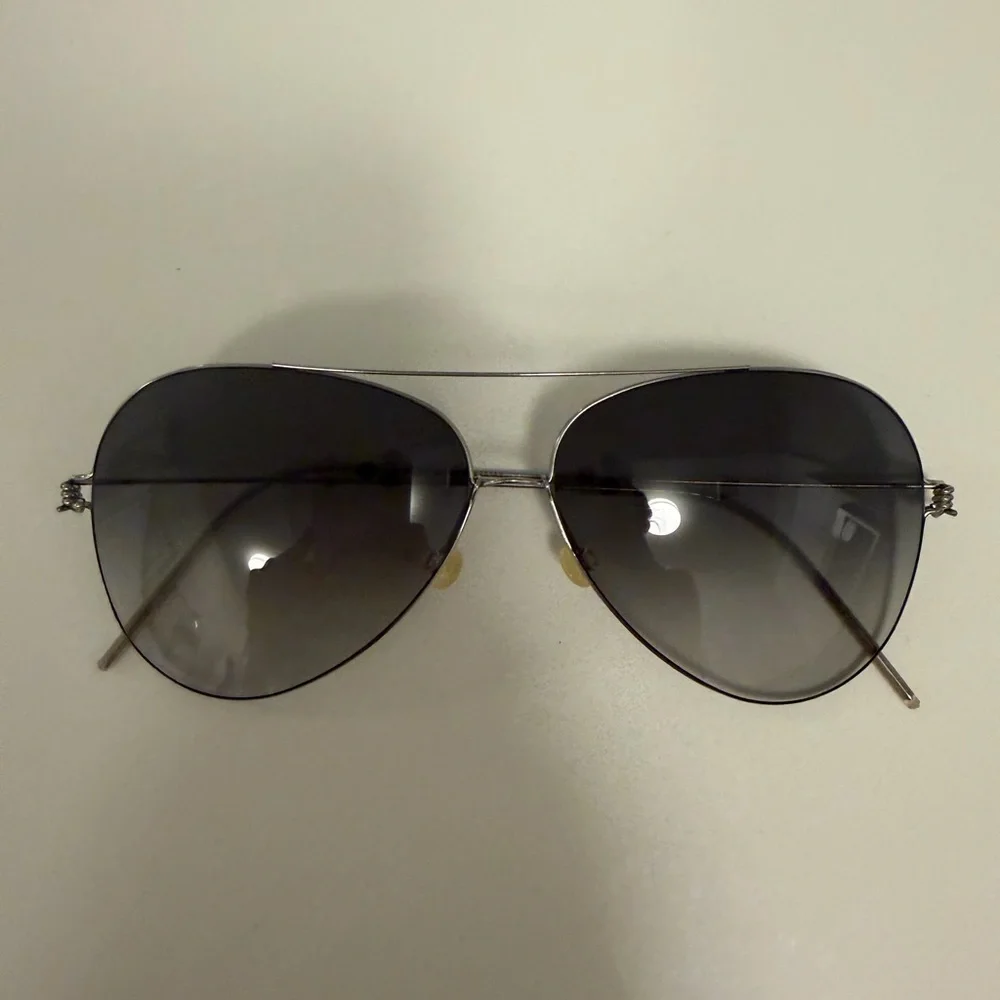 Lindberg Aviator Sunglasses in Black Gradient